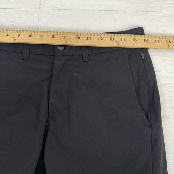 Lululemon Mens Commission Pant Slim Fit 32 x 27 Black Warpstreme Preppy 2022 - Picture 11 of 15